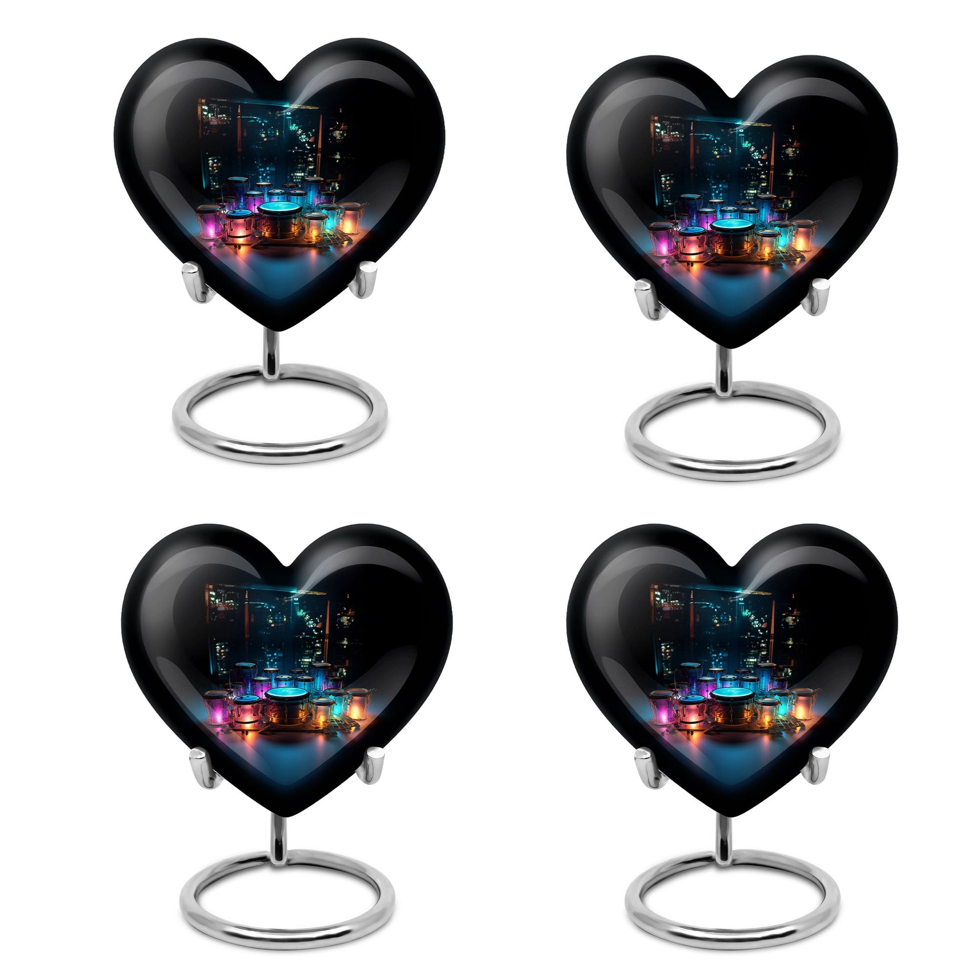 Heart Shaped  Keepsake Set of 4