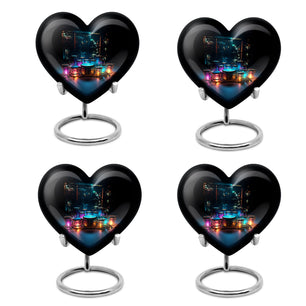 Heart Shaped  Keepsake Set of 4