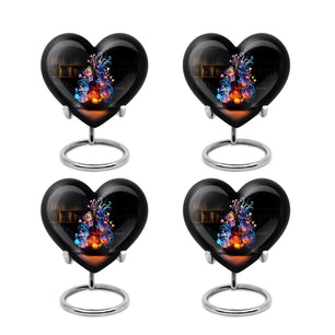 Heart Shape Music Urn Keepsake Urn Pack of 4