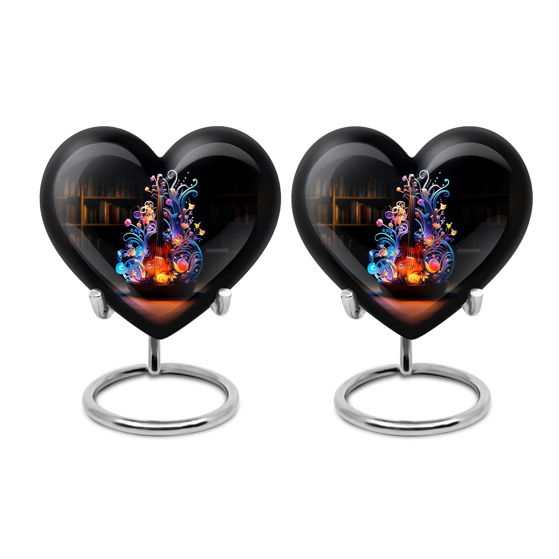 Heart Shape Music Urn Keepsake Urn Pack of 2