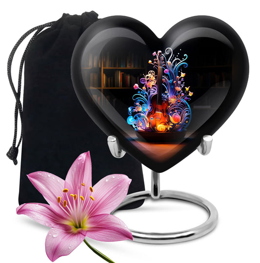 Heart Shape Music Urn Large 10 Inch