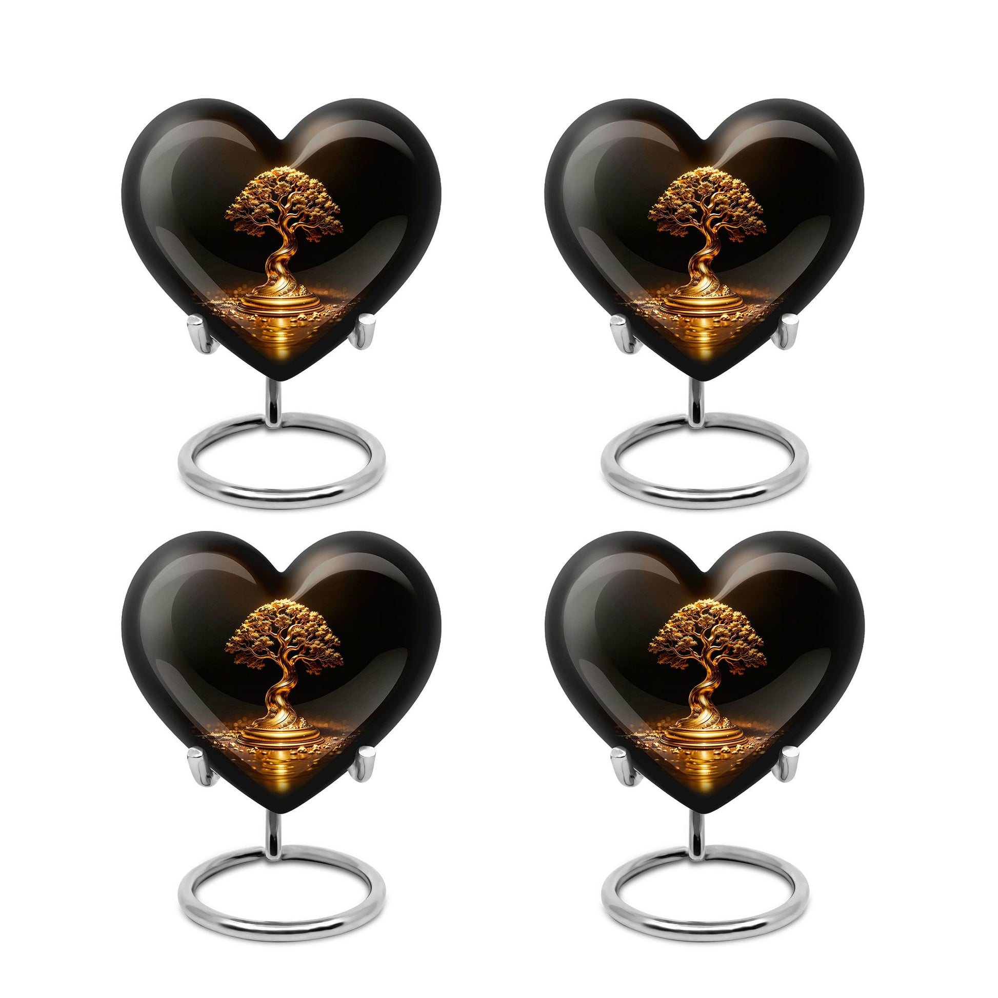 Heart Shaped  Keepsake Set of 4