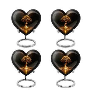Heart Shaped  Keepsake Set of 4