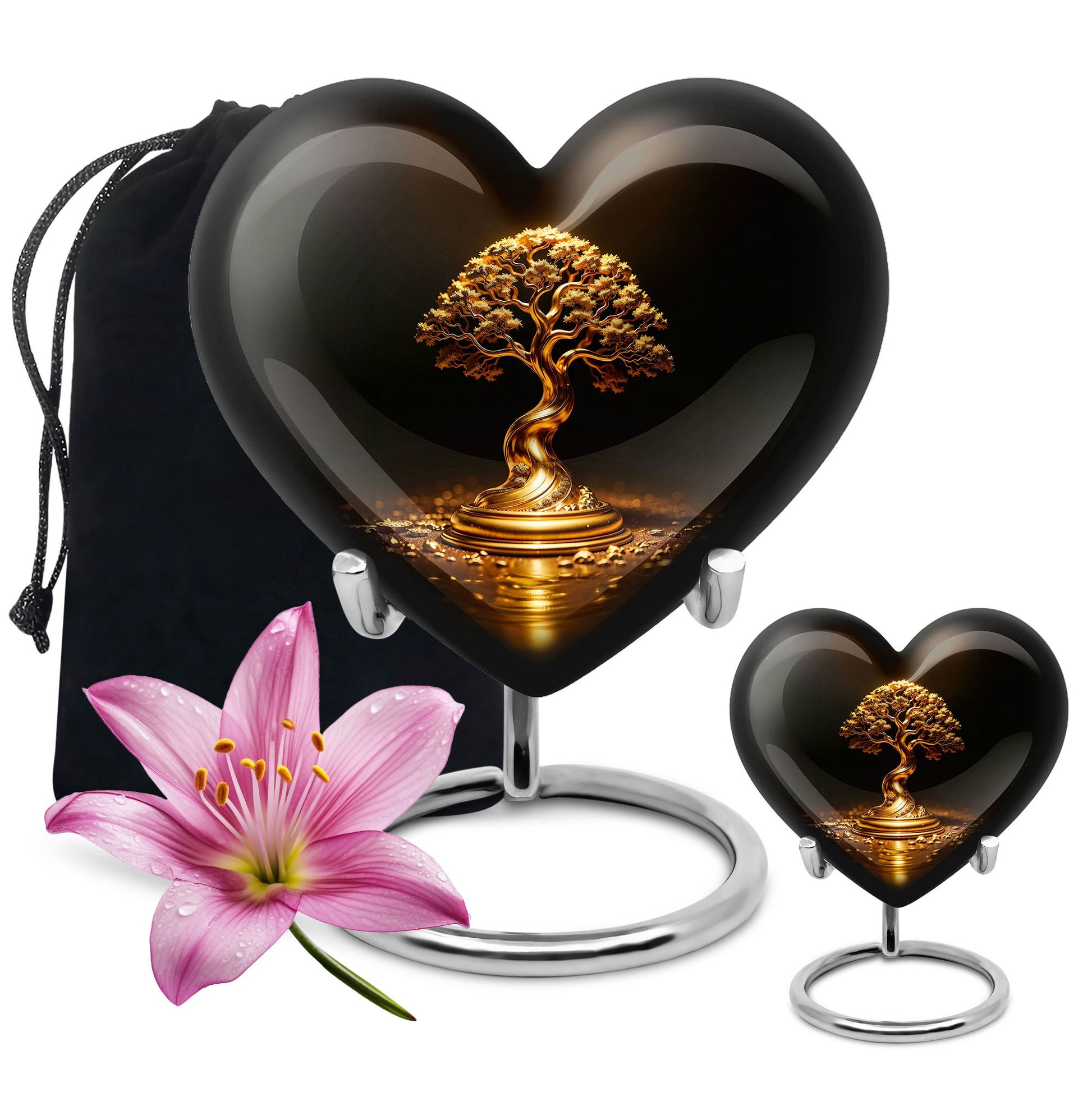Heart Shaped  Large Urn With 1 Keepsake