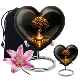 Heart Shaped  Large Urn With 1 Keepsake