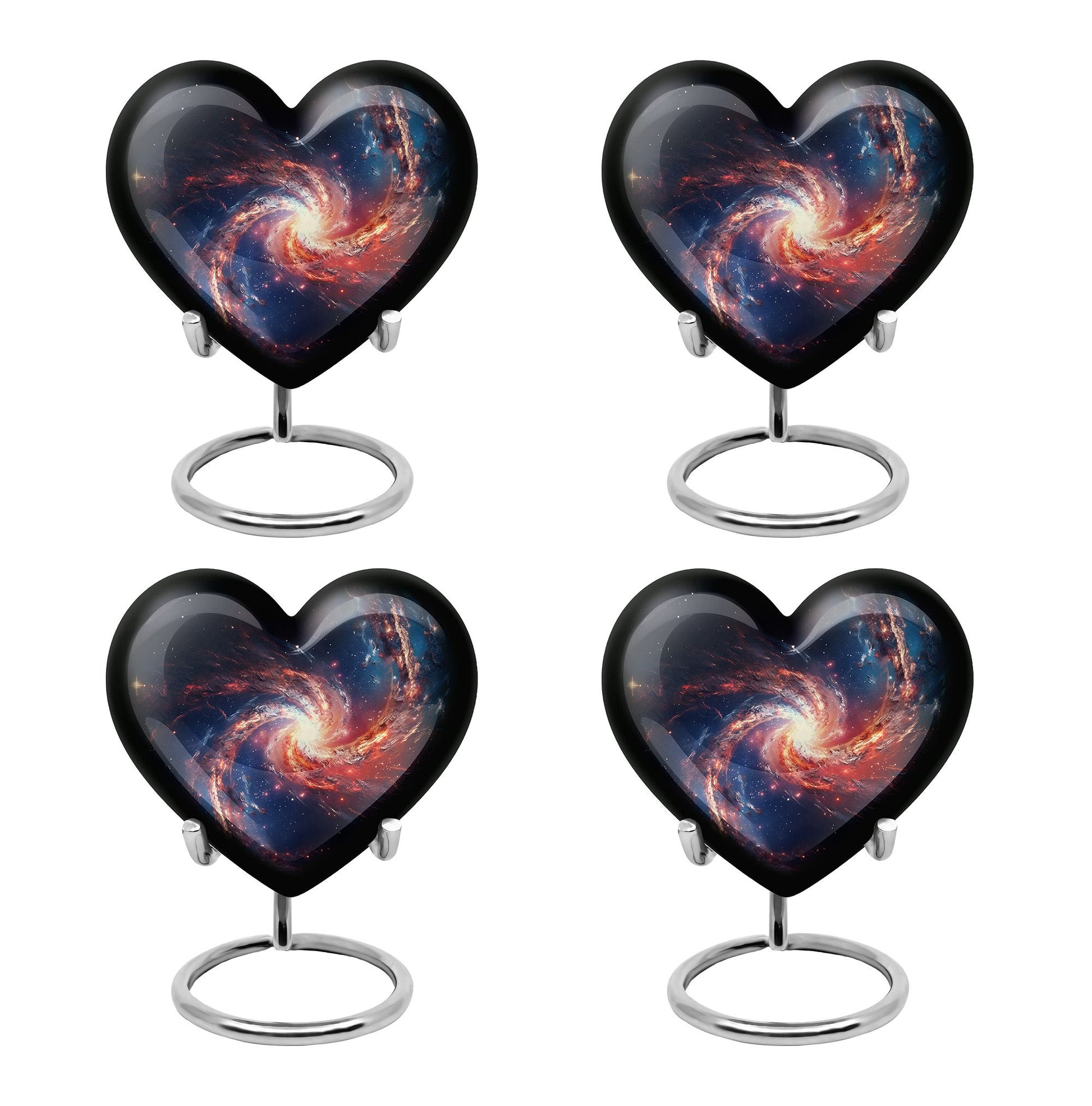 Heart Shape Abstract Urn Keepsake Urn Pack of 4