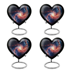 Heart Shape Abstract Urn Keepsake Urn Pack of 4