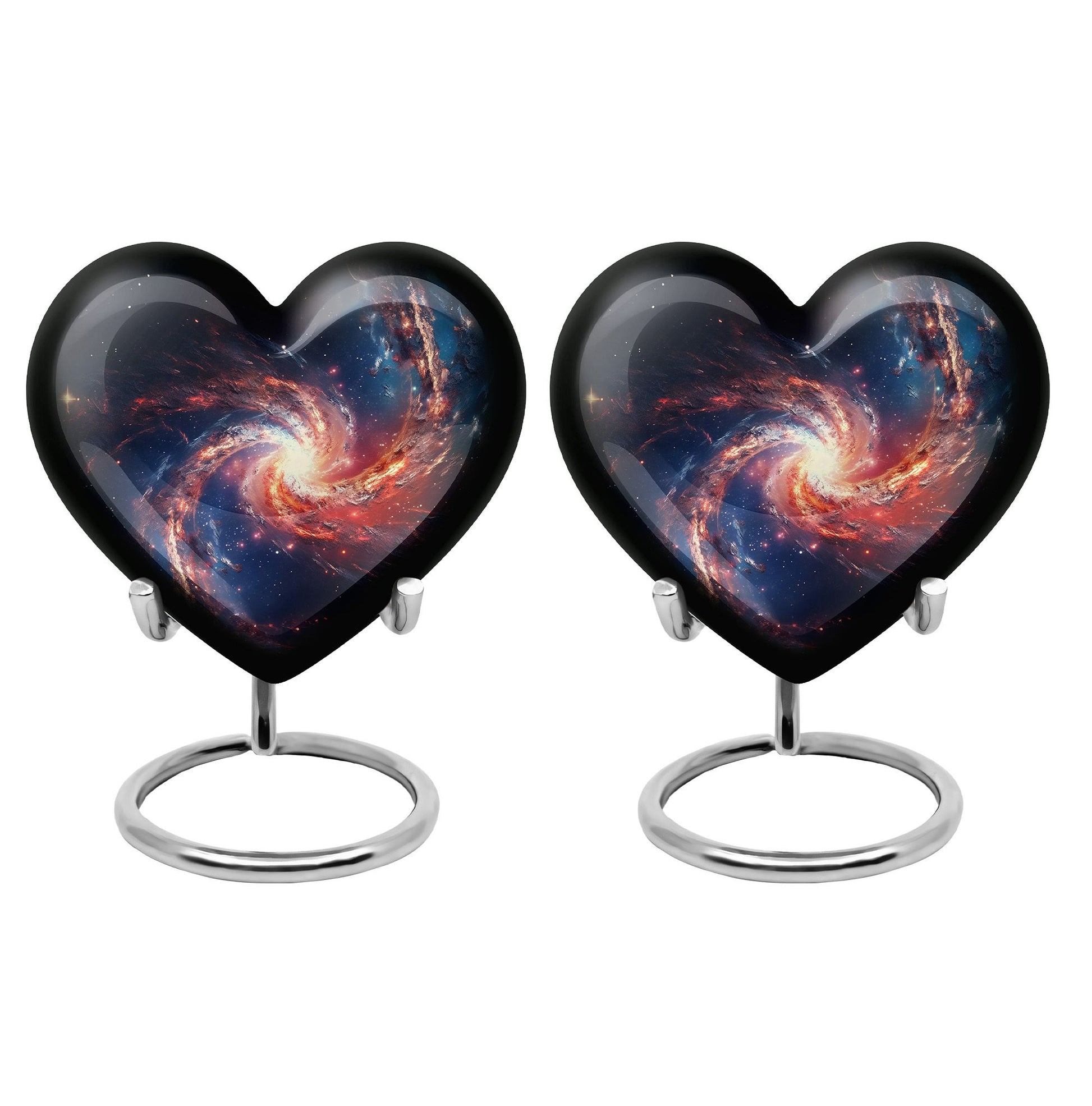 Heart Shape Abstract Urn Keepsake Urn Pack of 2