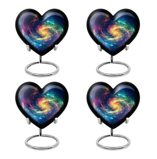 The Cosmic Dance - Galaxy Urn Large Teardrop, Heart Urn For Ashes