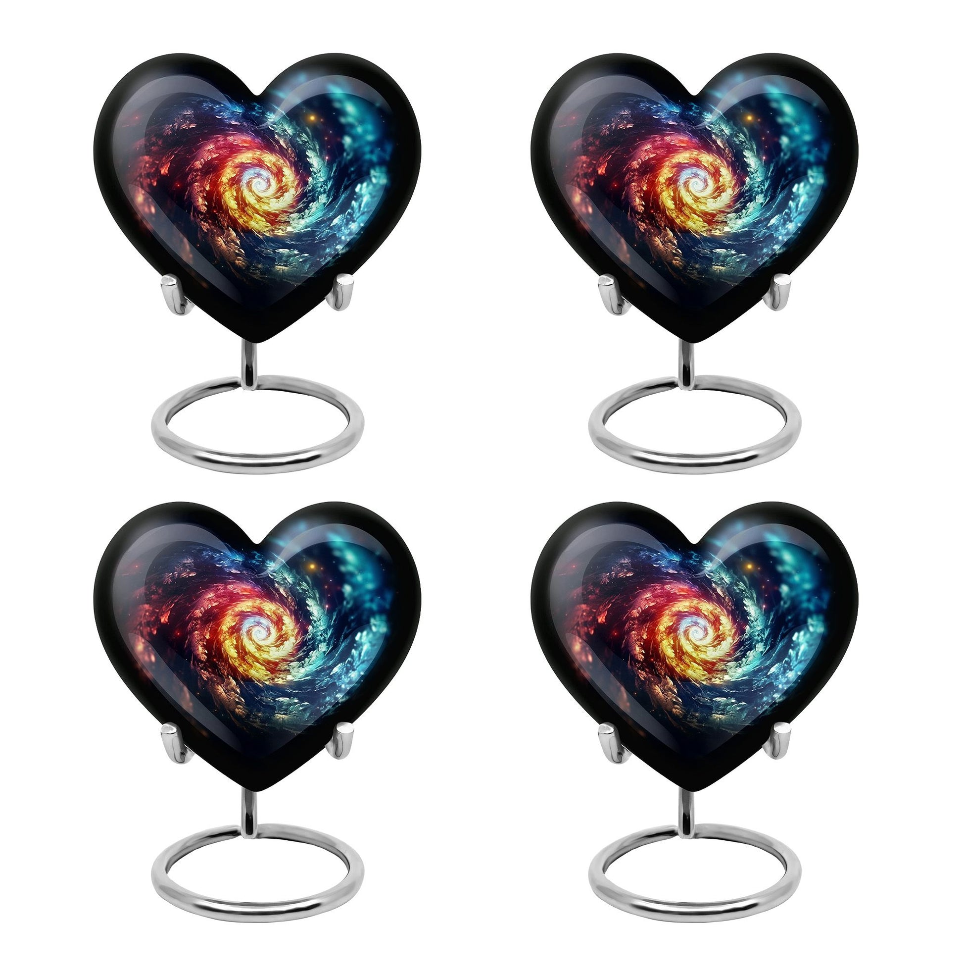 The Cosmic Dance Of Infinity - Galaxy Urn Teardrop, Heart Shape Urn