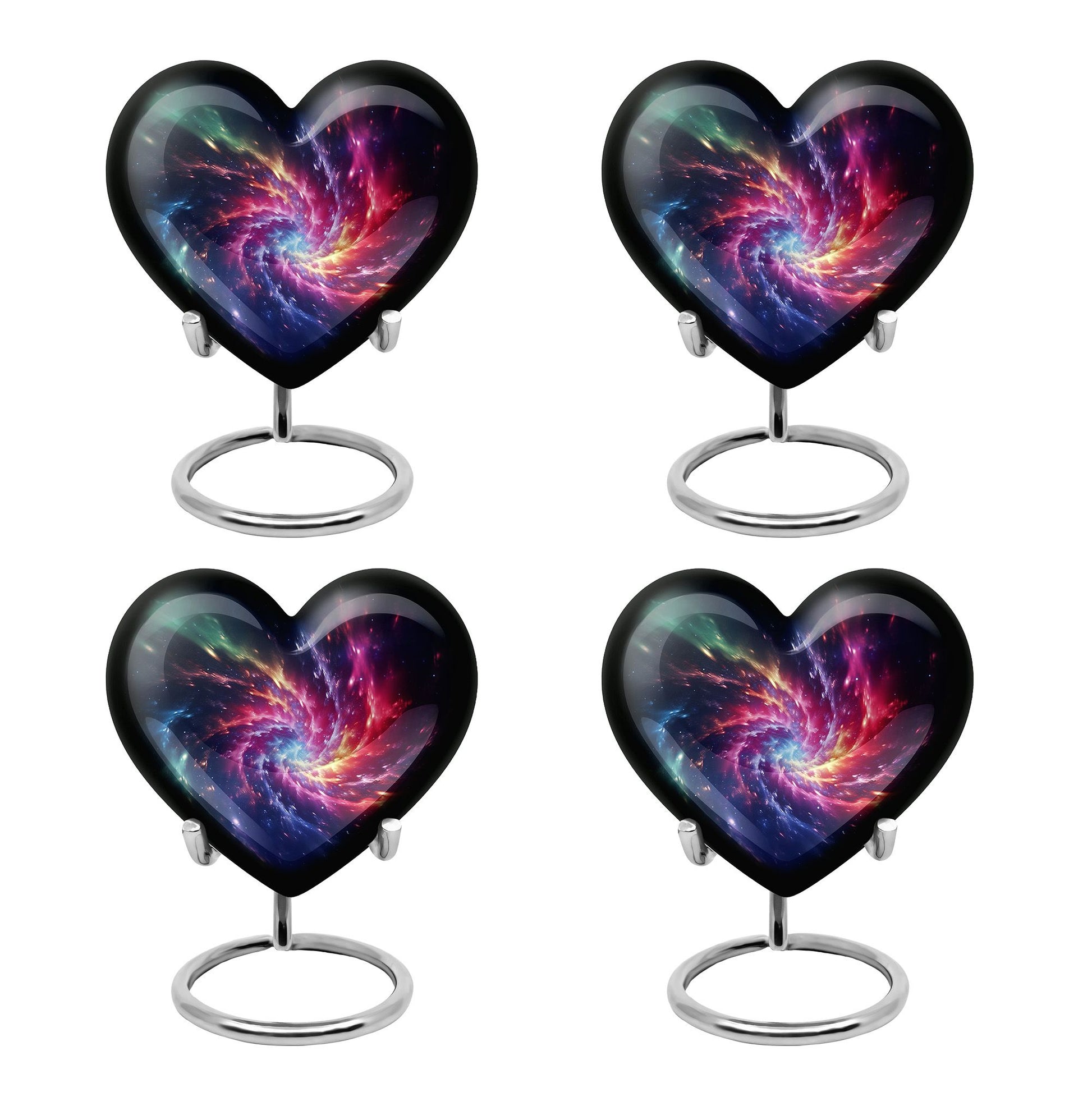Symphony Cosmos - Galaxy Urn Teardrop, Heart Cremation Urn For Ashes