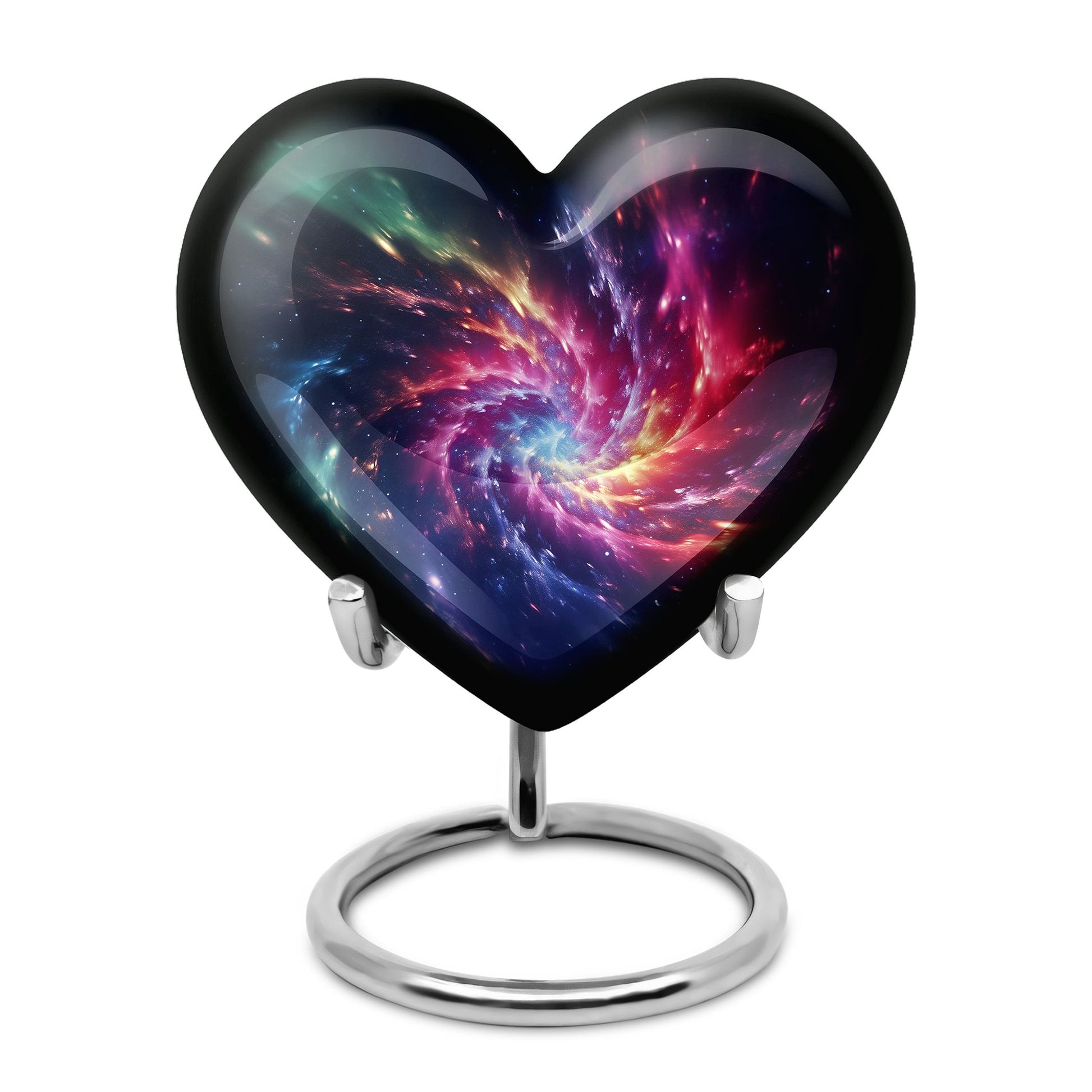 Symphony Cosmos - Galaxy Urn Teardrop, Heart Cremation Urn For Ashes