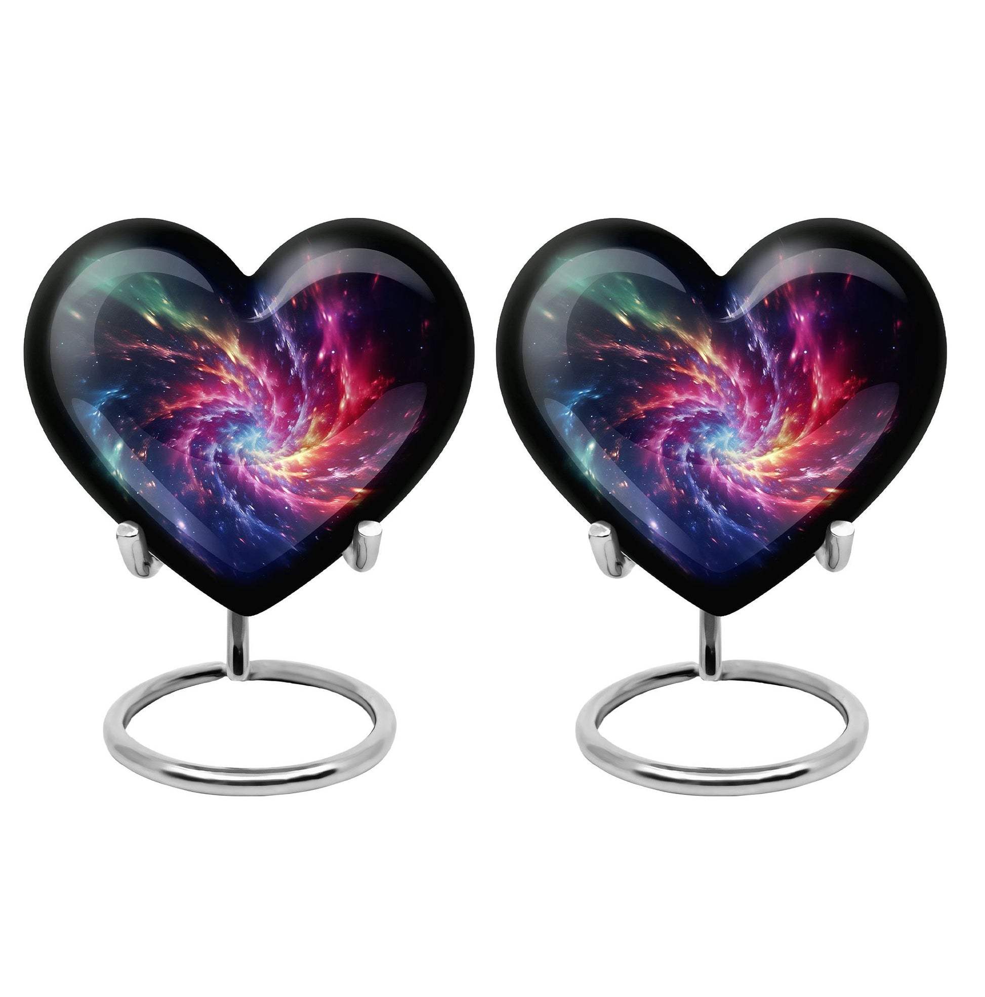 Symphony Cosmos - Galaxy Urn Teardrop, Heart Cremation Urn For Ashes
