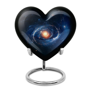 The Galactic Swirl. - Galaxy Urn Large Teardrop, Heart Urn For Ashes