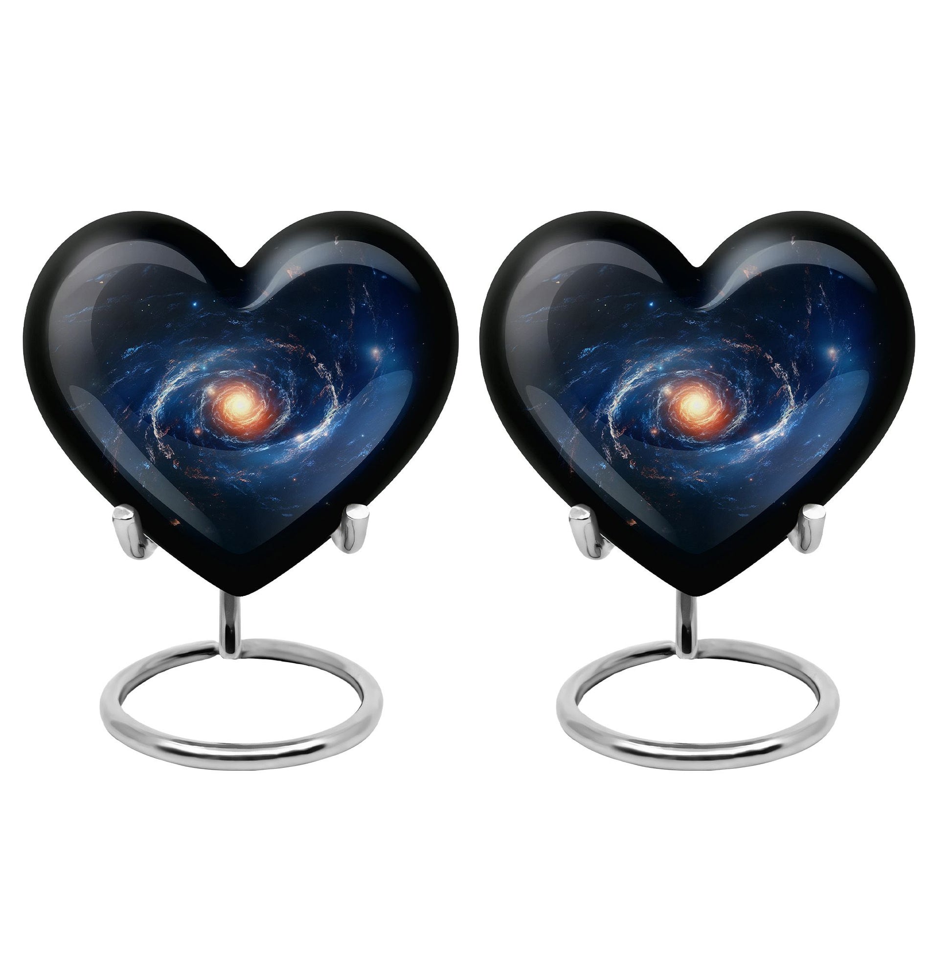 The Galactic Swirl. - Galaxy Urn Large Teardrop, Heart Urn For Ashes