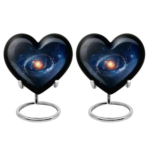 The Galactic Swirl. - Galaxy Urn Large Teardrop, Heart Urn For Ashes