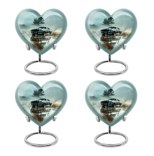Classic Muscle In The Rain - Car Urn Teardrop, Heart Cremation Urn