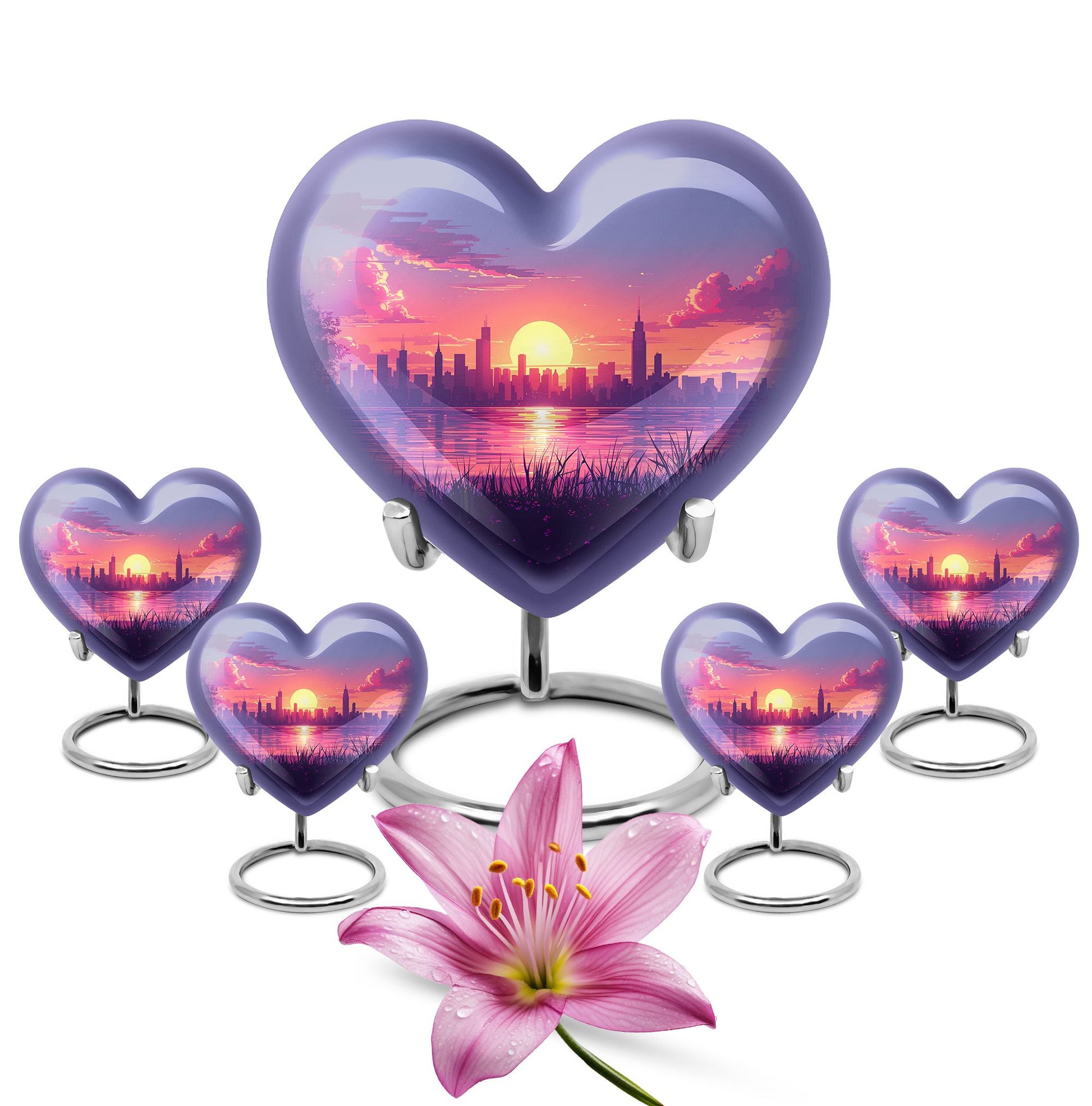 Urban Oasis - Car Urn Large Teardrop, Heart Urn For Ashes