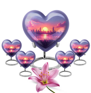 Urban Oasis - Car Urn Large Teardrop, Heart Urn For Ashes