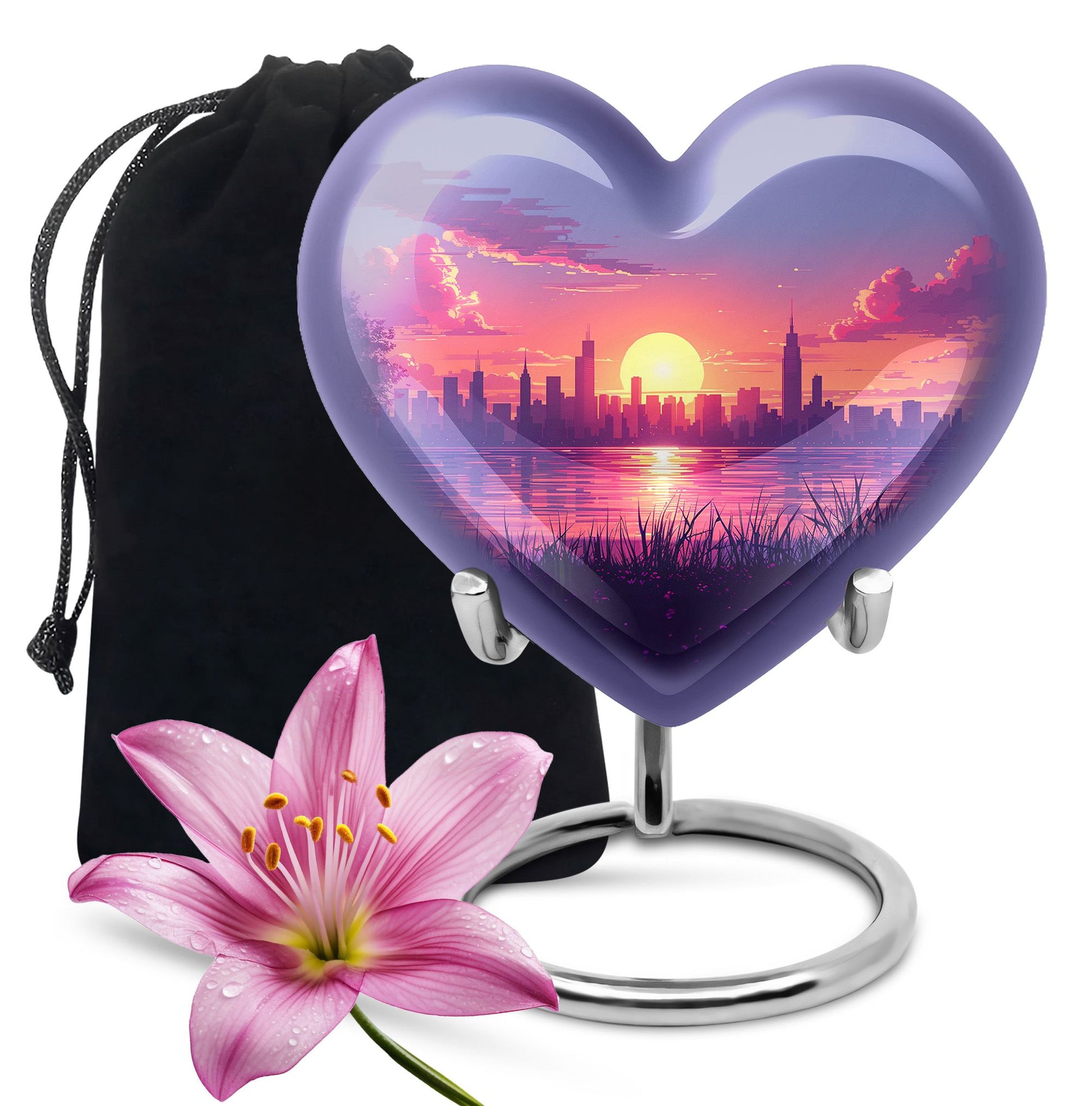 Urban Oasis - Car Urn Large Teardrop, Heart Urn For Ashes