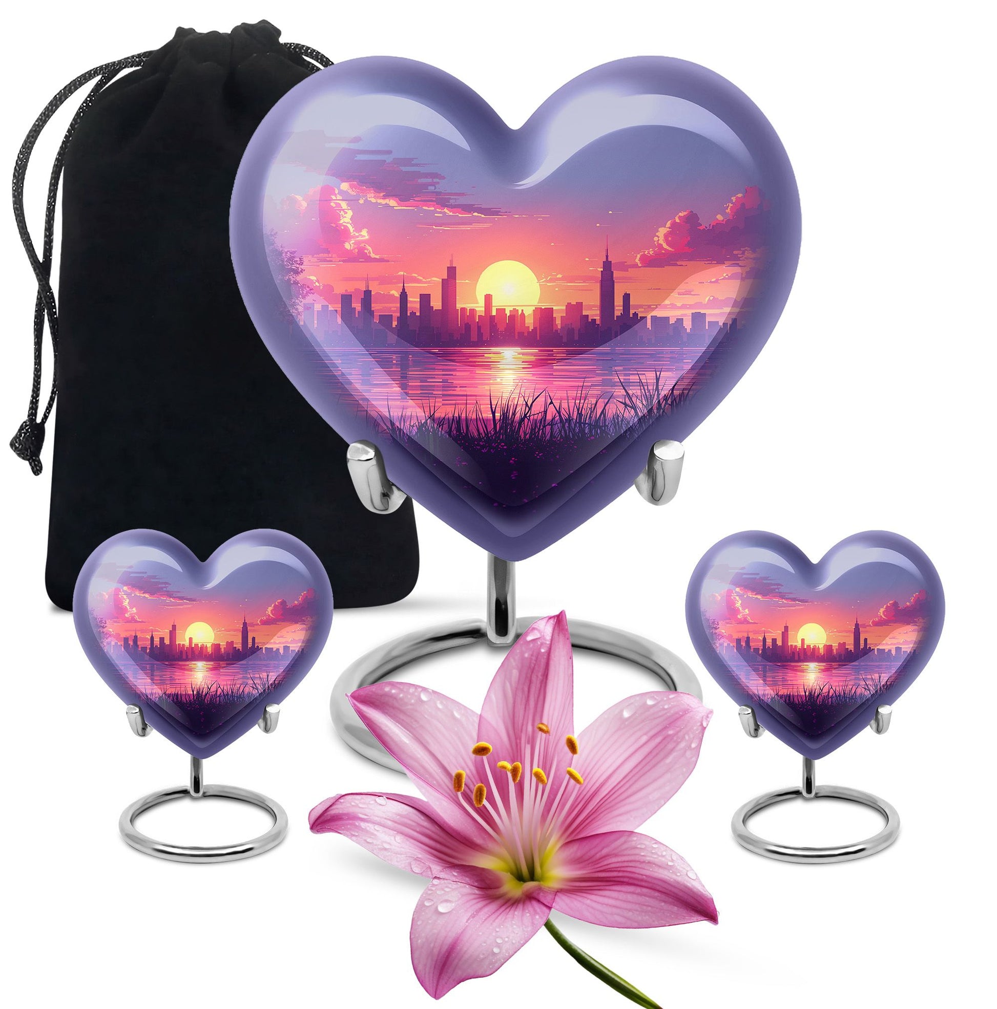 Urban Oasis - Car Urn Large Teardrop, Heart Urn For Ashes