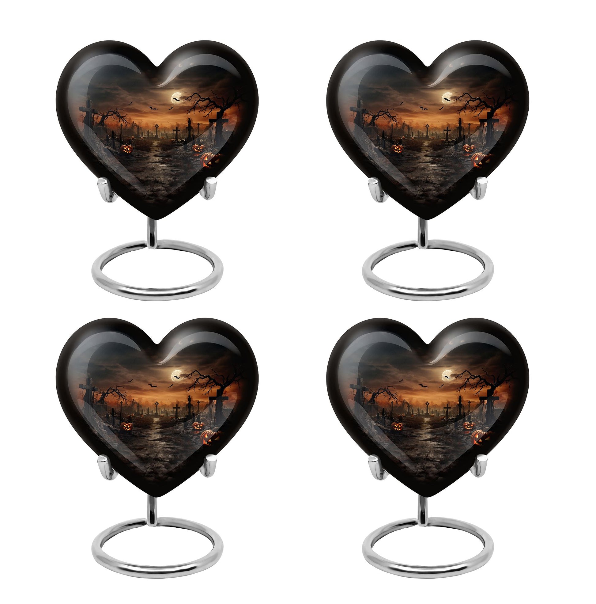 Heart Shaped  Keepsake Set of 4