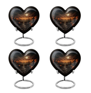 Heart Shaped  Keepsake Set of 4