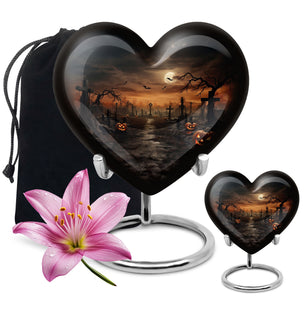 Heart Shaped  Large Urn With 1 Keepsake