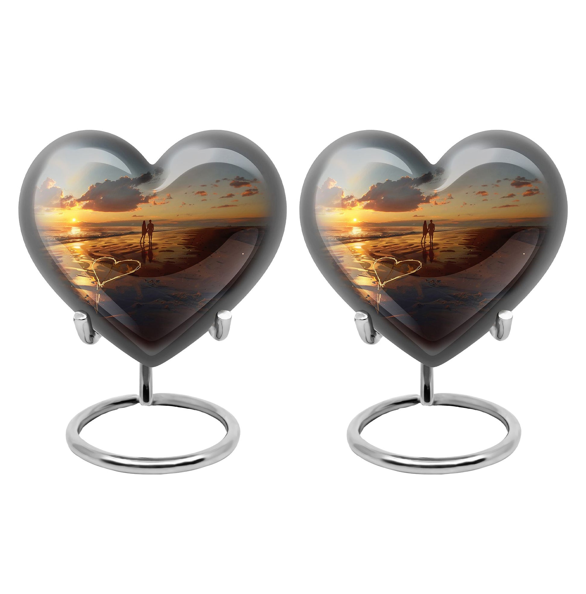 Heart Shaped  Keepsake Set of 2