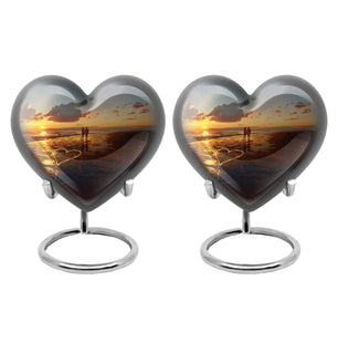 Heart Shaped  Keepsake Set of 2