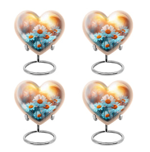 Heart Shaped  Keepsake Set of 4