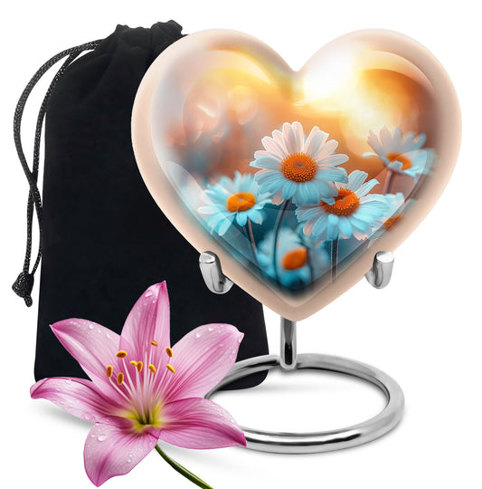 Heart Shaped Flower Urn Large Urn 10 Inch