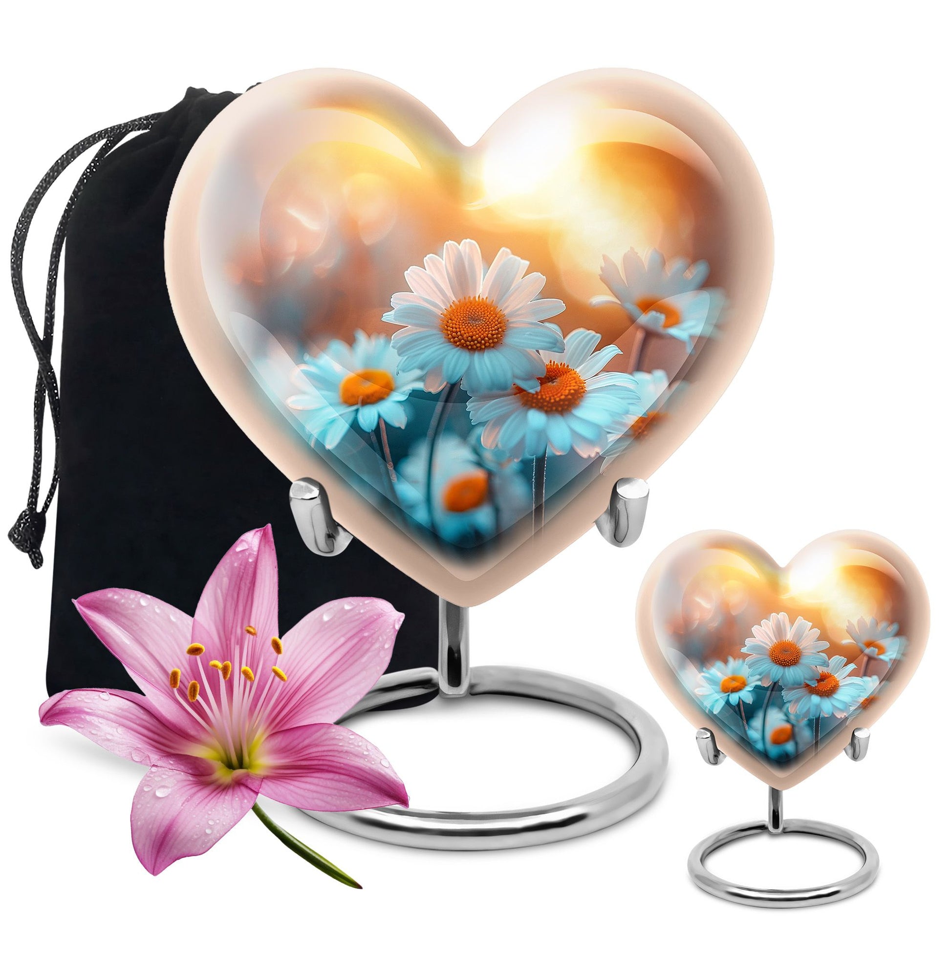 Heart Shaped  Large Urn With 1 Keepsake