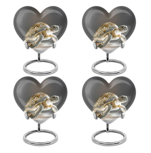 Heart Shaped  Keepsake Set of 4