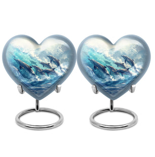 Heart Shaped  Keepsake Set of 2