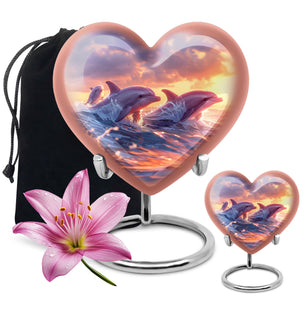 Heart Shaped  Large Urn With 1 Keepsake