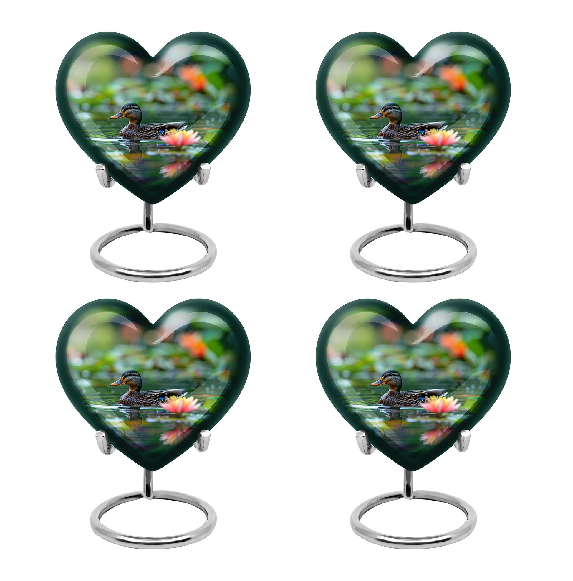 Heart Shaped  Keepsake Set of 4