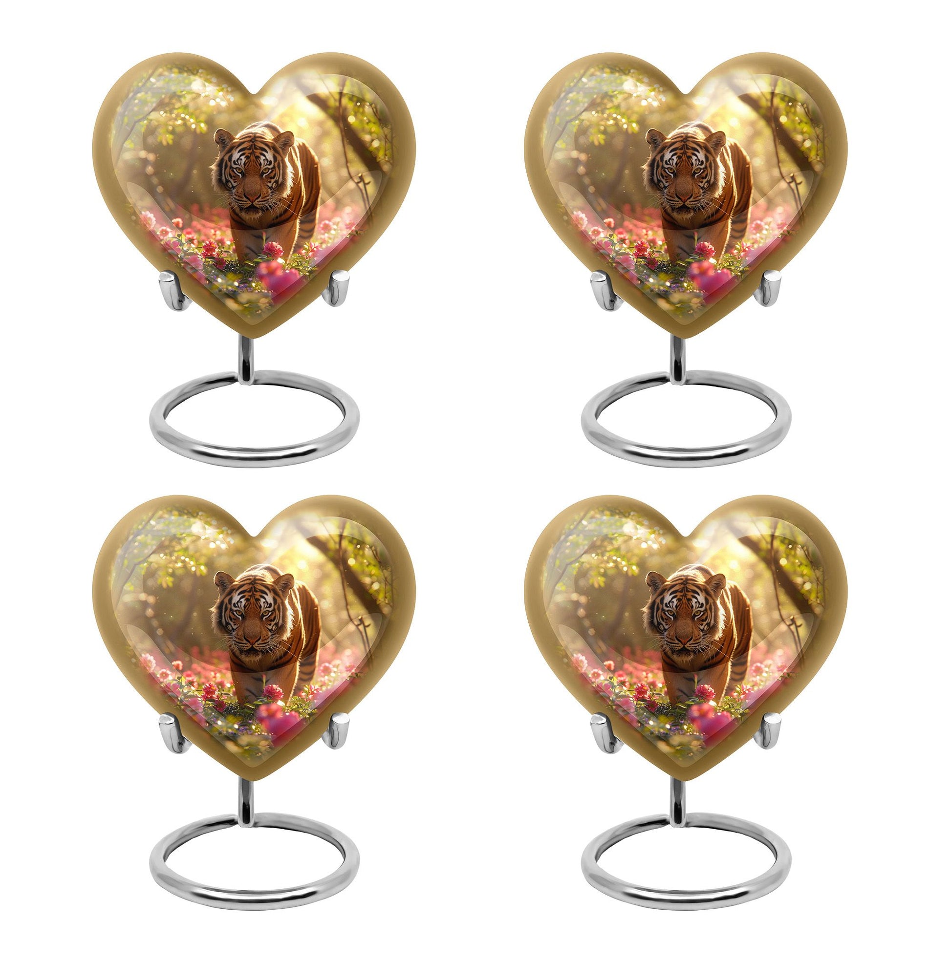 Heart Shaped  Keepsake Set of 4