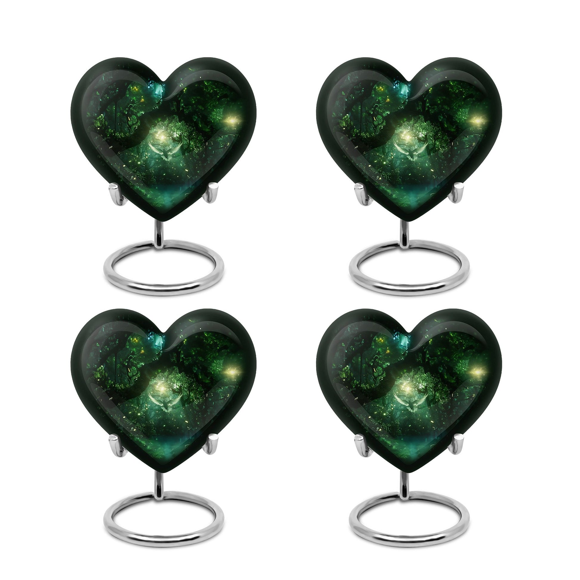Heart Shaped  Keepsake Set of 4