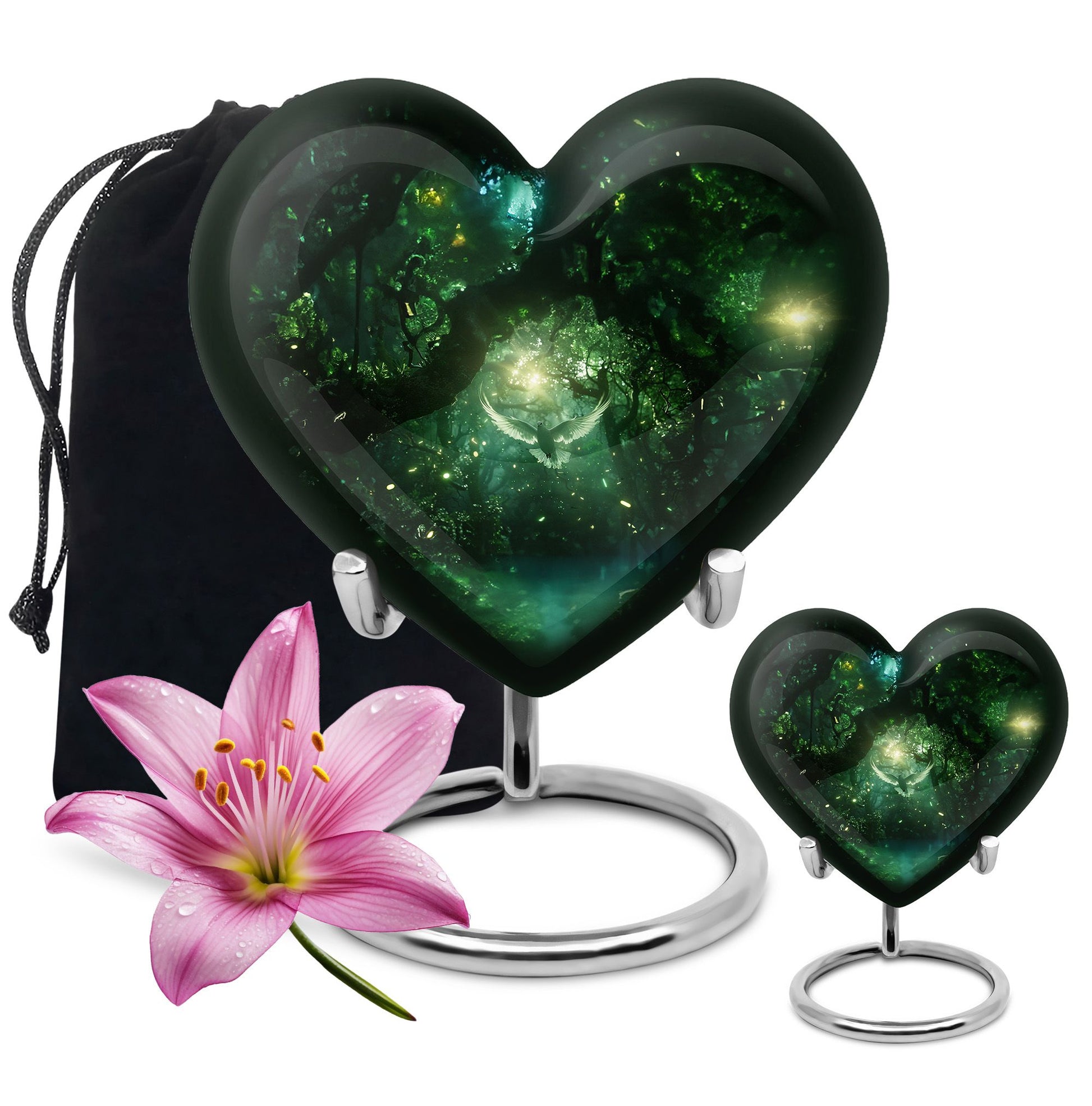 Heart Shaped  Large Urn With 1 Keepsake