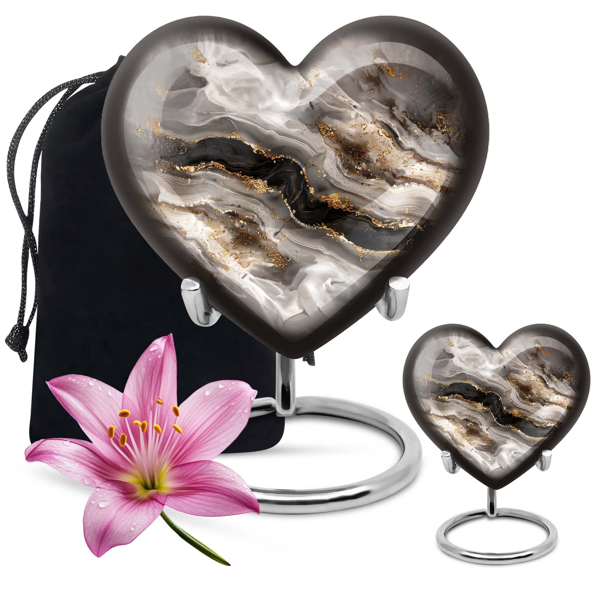 Heart Shaped  Large Urn With 1 Keepsake
