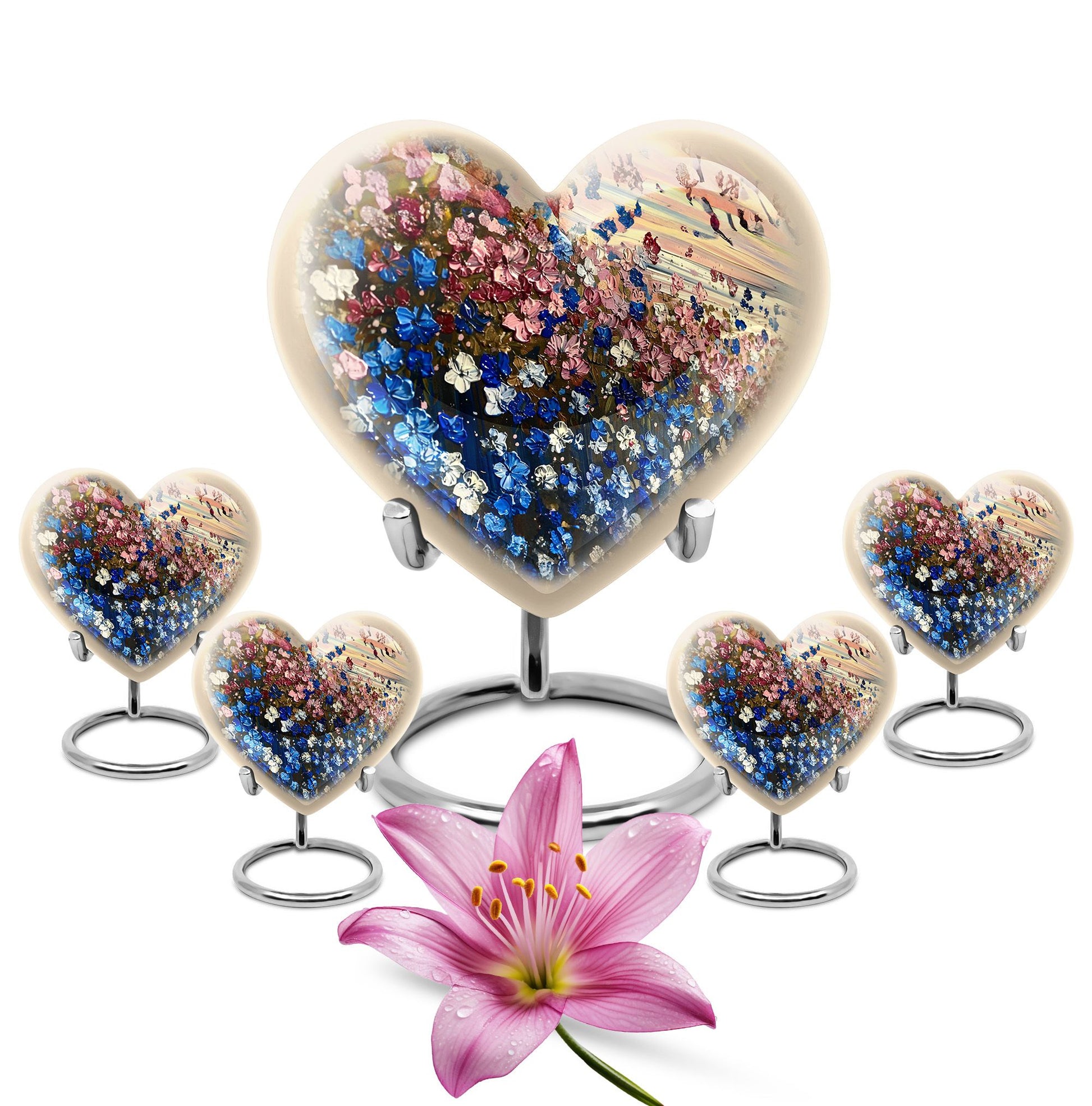 Flowers Urns For Women Funeral, Ashes Cremation Urn