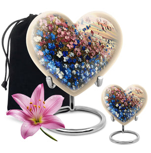 Flowers Urns For Women Funeral, Ashes Cremation Urn