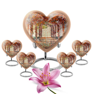 Flowers Small Ashes Urn Funeral, Ashes Memorial Urn