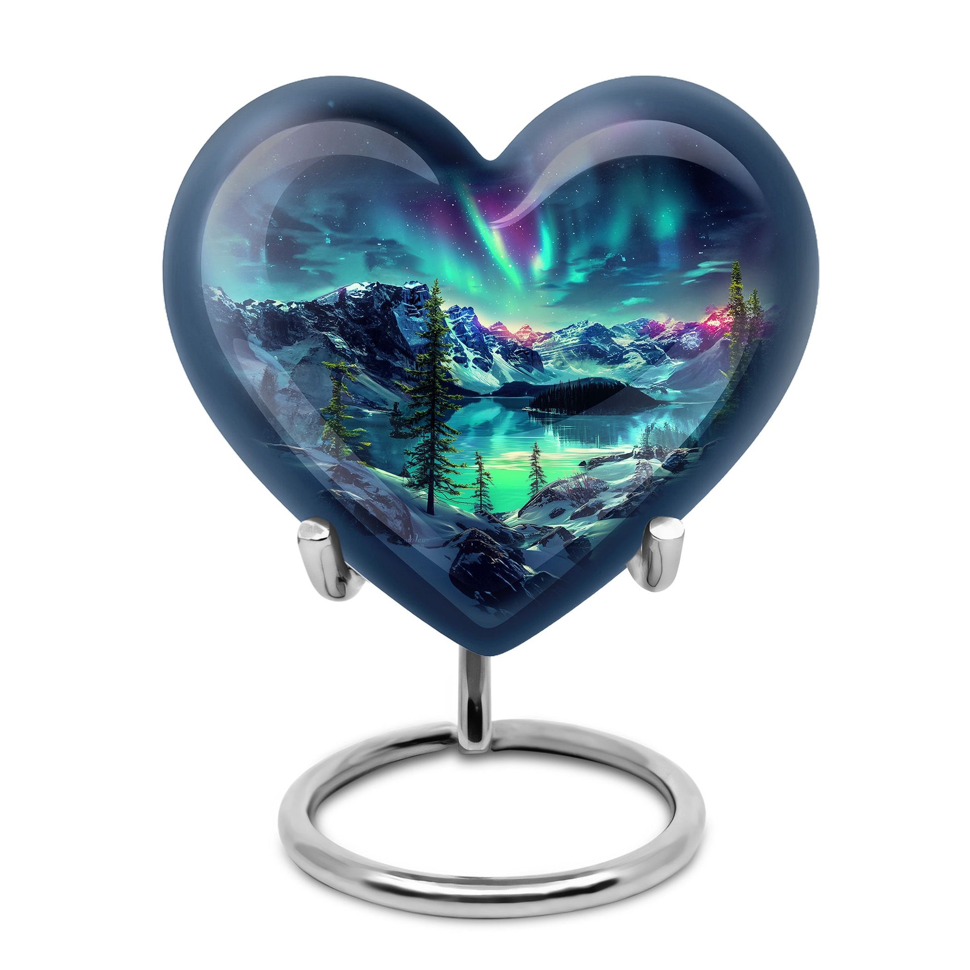 Aurora Borealis Little Urns Large Funeral, Ashes Urn For Ashes