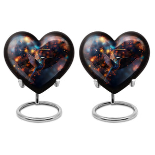 Humming Birds Urn For Mom Ashes Funeral, Ashes Memorial Urn
