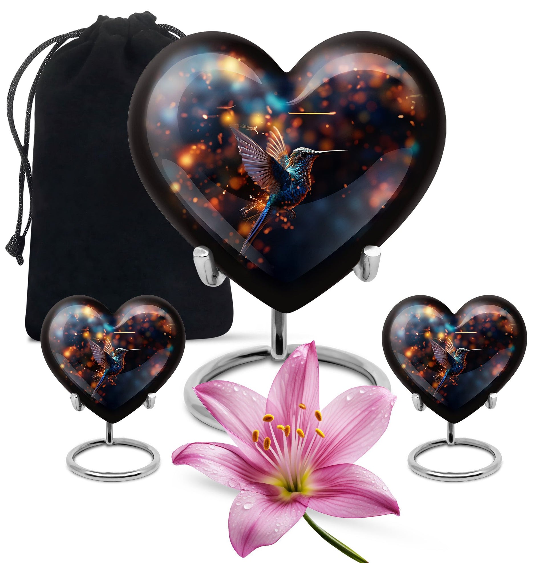 Humming Birds Urn For Mom Ashes Funeral, Ashes Memorial Urn