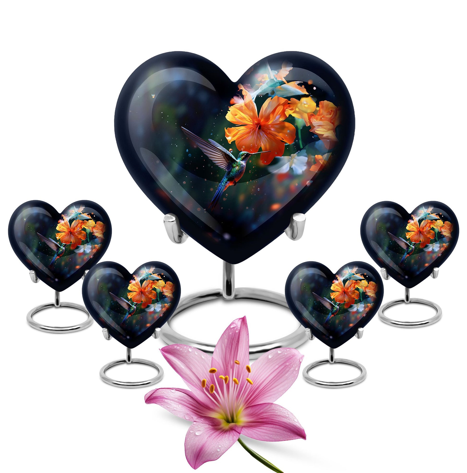 Humming Birds Urn For Ashes Funeral, Ashes Cremation Urn For Ashes