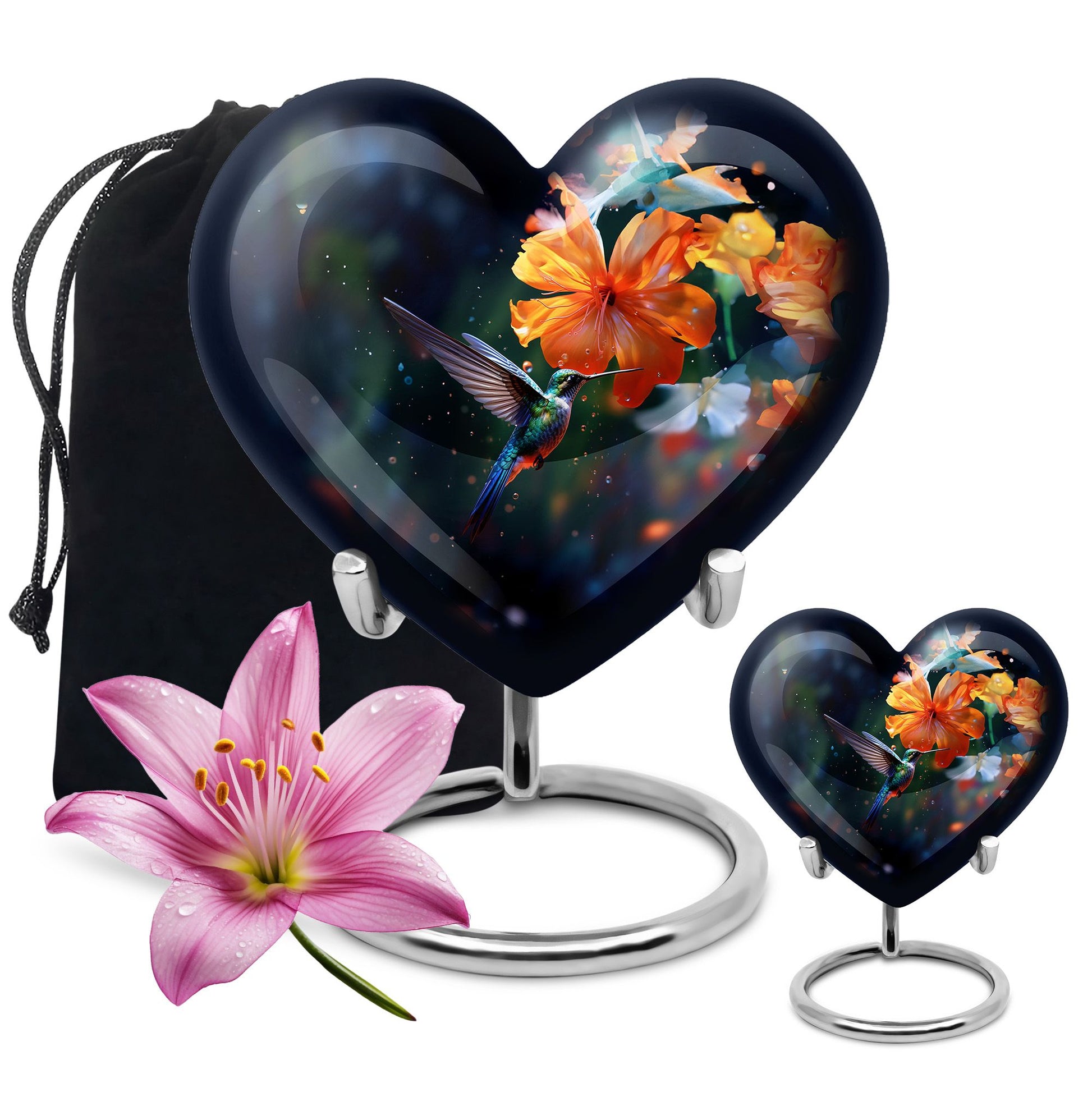 Humming Birds Urn For Ashes Funeral, Ashes Cremation Urn For Ashes