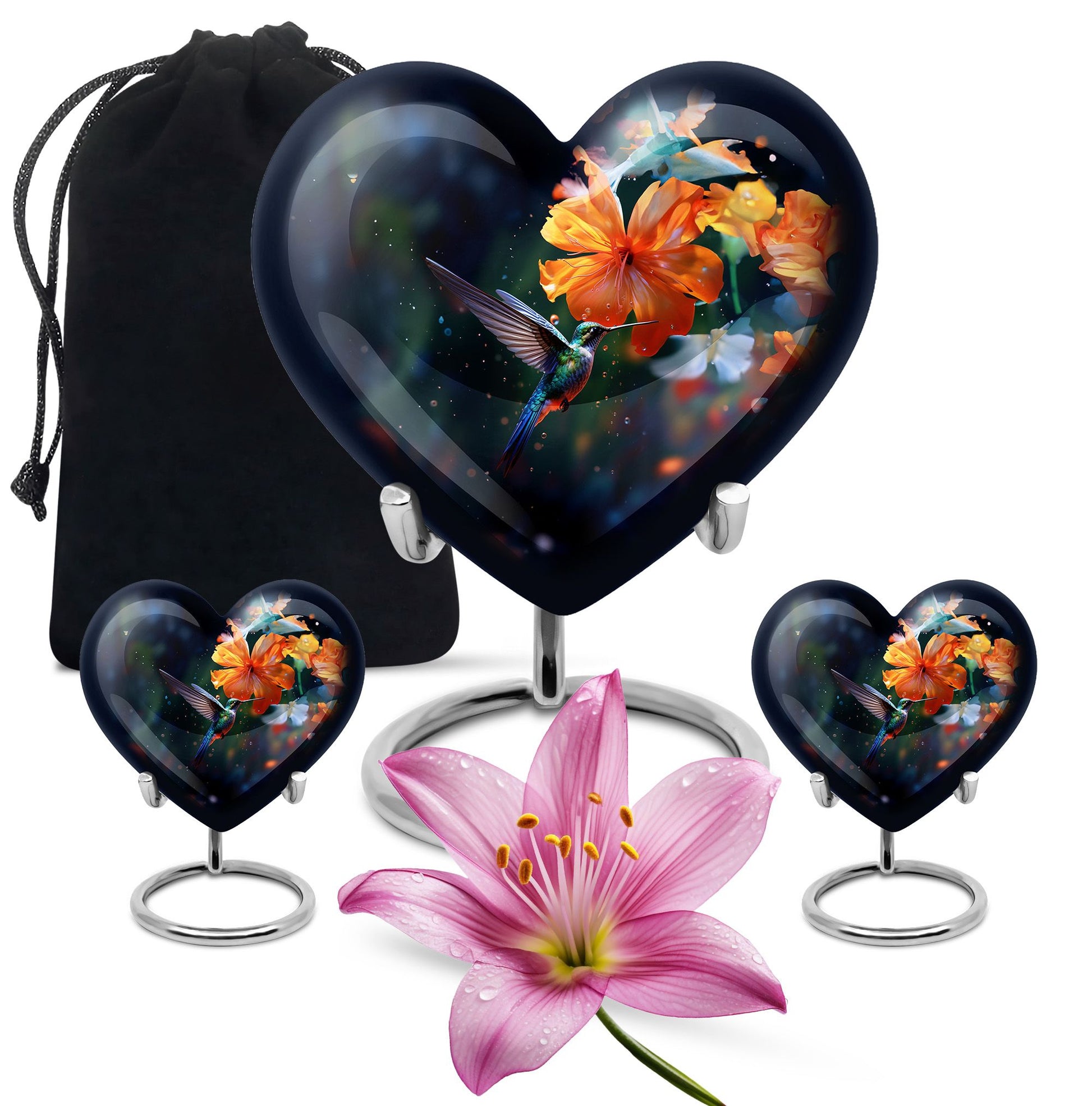 Humming Birds Urn For Ashes Funeral, Ashes Cremation Urn For Ashes